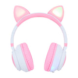 Vorago HPB-300-K audífono y auriculare Auriculares Inalámbrico Diadema Llamadas/Música USB Tipo C Bluetooth Rosa, Blanco