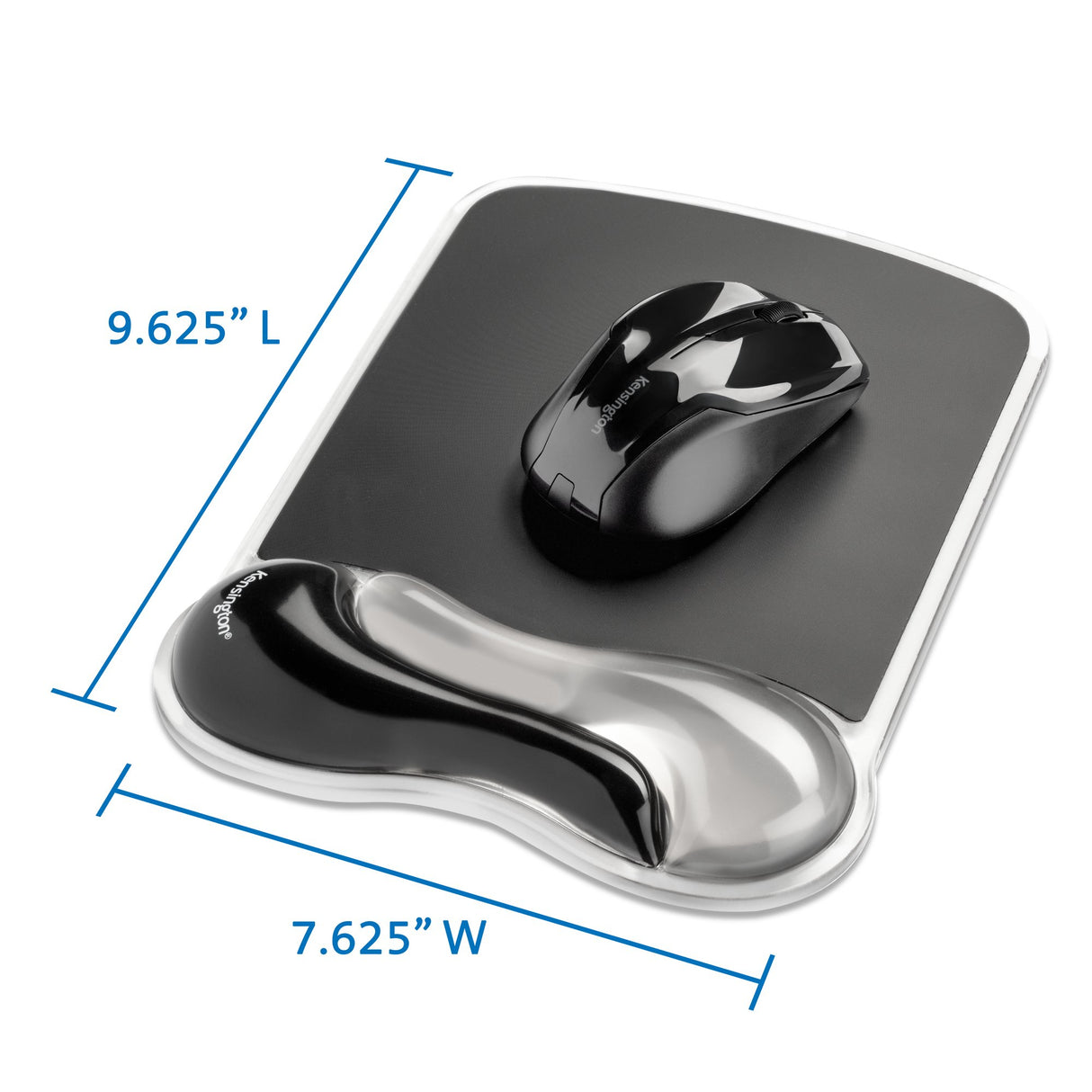 Kensington K62399US Ratón Monocromo Gel Si Negro, Gris