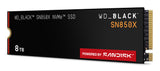 WD Black SSD Interno SN850X 8TB M.2 2280 NVMe PCIe Gen4, Lect. 7200MB/s, Escr. 6600MB/s, TBW 4800