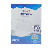 Fortec OPA-CARTULINA 100 papel para impresora de inyección de tinta Carta (215.9x279.4 mm) 100 hojas, Impresión láser/in