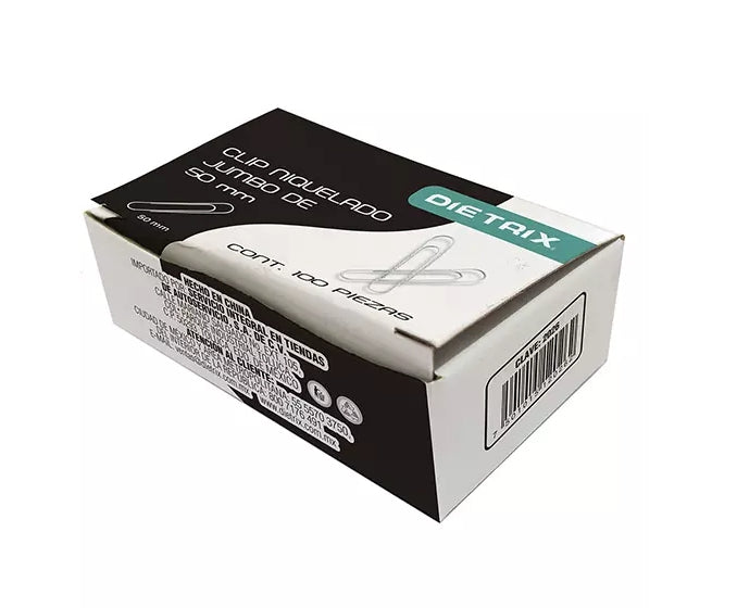 Clip  niquelado Dietrix jumbo 50 milimet