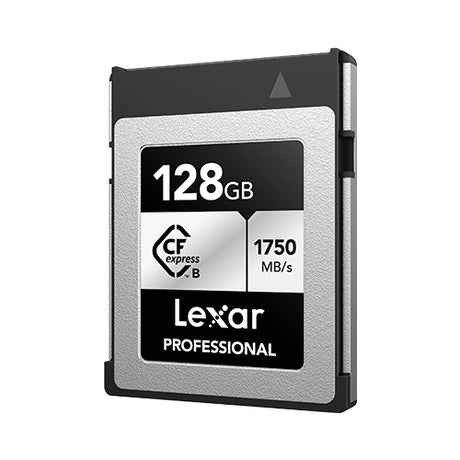 Lexar LCXEXSL128G-RNENG memoria flash 128 GB CFexpress tipo B, 1750 MB/s, 1300 MB/s, Plata