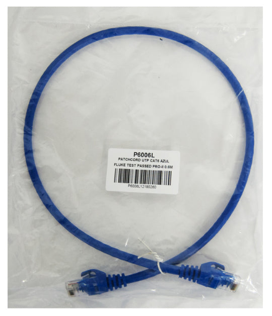 Enson P6006L cable de red Azul 0,6 m Cat6 U/UTP (UTP)