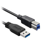 BRobotix 360806 cable USB USB 3.2 Gen 1 (3.1 Gen 1) 1,8 m USB A USB B 5 Gbit/s Negro