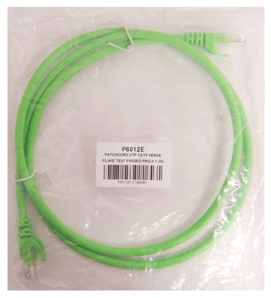 Enson P6012E cable de red Verde 1,2 m Cat6 U/UTP (UTP)