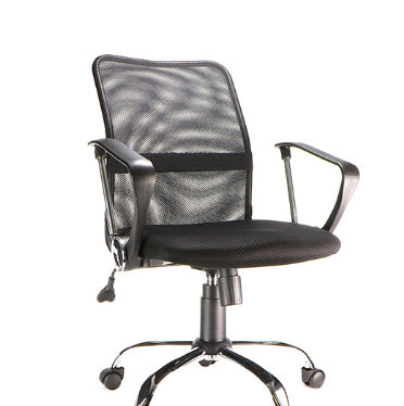 Xtech XTF-MC117 silla para oficina o computadora asiento acolchado Respaldo con rejilla, Negro, Negro, Tela