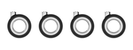 Apple MX572ZM/A pieza de computadora Ruedas giratorias, Caucho, Acero inoxidable, Negro