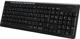 TECLADO ACTECK INALAMBRICO MULTIMEDIA NEGRO AC-913973