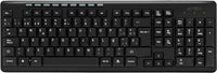TECLADO ACTECK INALAMBRICO MULTIMEDIA NEGRO AC-913973