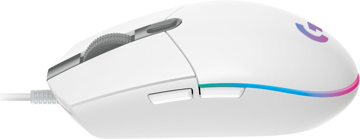 Logitech G 910-005794 ratón Juego USB tipo A 8000 DPI, Blanco, LOG-910-005794
