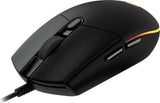 Logitech G 910-005793 ratón Juego USB tipo A 8000 DPI, Negro | Ratones