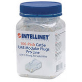 PLUG INTELLINET RJ45 CAT 5e UTP SOLIDO PRO 100 Pzas