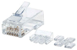 790550 - Intellinet PLUG RJ45 CAT6A SOLIDO UTP BOTE 80 PZAS ORO 50-MICRAS PRO conectores RJ45 Transparente Policarbonato Cat6a
