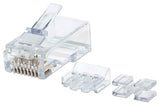 790550 - Intellinet PLUG RJ45 CAT6A SOLIDO UTP BOTE 80 PZAS ORO 50-MICRAS PRO conectores RJ45 Transparente Policarbonato Cat6a