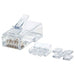 790550 - Intellinet PLUG RJ45 CAT6A SOLIDO UTP BOTE 80 PZAS ORO 50-MICRAS PRO conectores RJ45 Transparente Policarbonato Cat6a