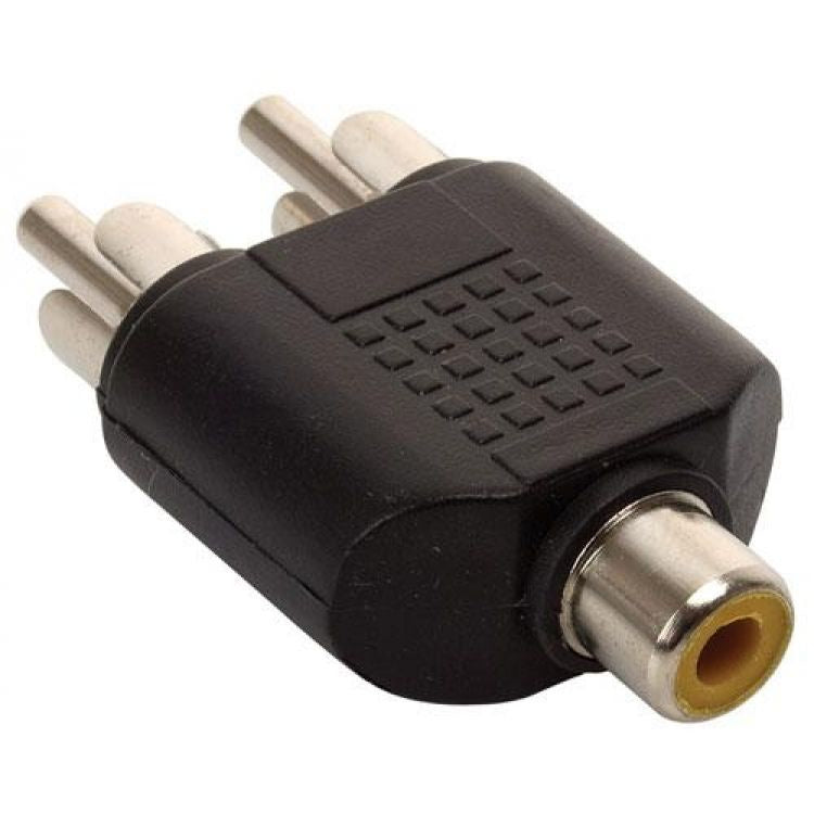 Steren 251-122 cambiadores de género de cables 2 x RCA RCA Negro | Cambiadores de género de cables