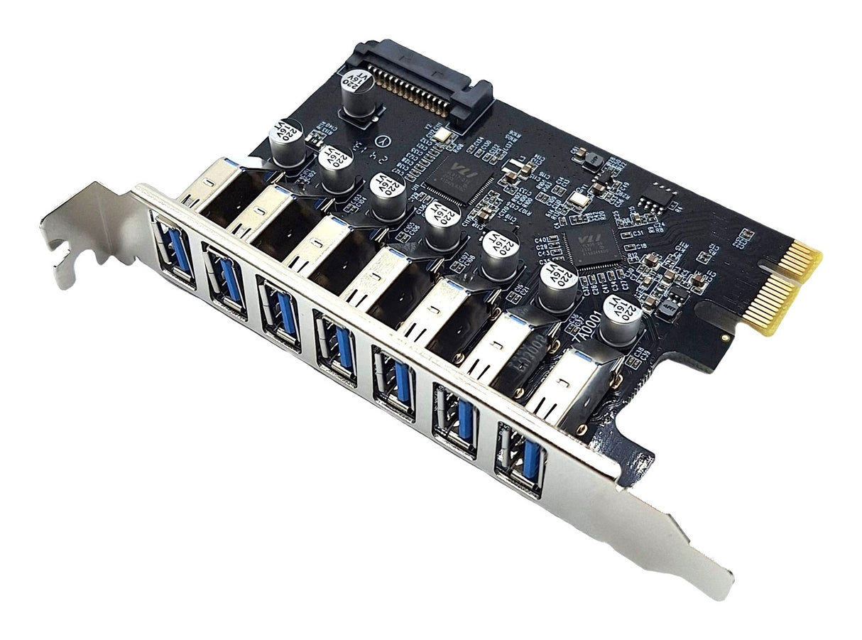 X-Media XM-PEX-U307 tarjeta o adaptador de interfaz Interno USB 3.2 Gen 1 (3.1 Gen 1), PCIe, Metálico, Marina