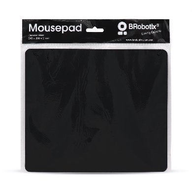 Mouse Pad Ultra Delgado Brobotix 497264, Antideslizante, 30x25cm, Color Negro