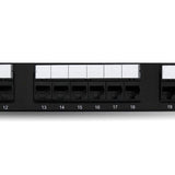 BRobotix 497608 Paneles de parcheo 24 Cat6 Montaje en bastidor