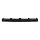 BRobotix 497608 Paneles de parcheo 24 Cat6 Montaje en bastidor