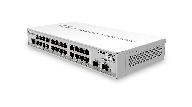 CRS326-24G-2S+IN, CPU 800Mhz, RAM 512MB, 24 x GEth, 2 x SFP+, 512MB RAM, RouterOS/SwitchOS