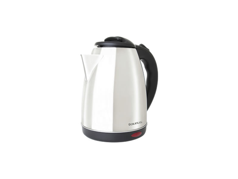Taurus Caronte tetera eléctrica 1.8 L 1000 W Negro, Plata, Plástico, Acero inoxidable, Indicador de nivel de agua