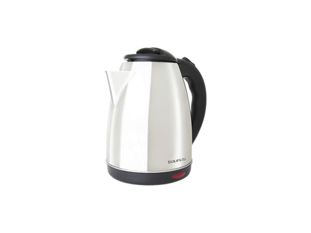 Taurus Caronte tetera eléctrica 1.8 L 1000 W Negro, Plata, Plástico, Acero inoxidable, Indicador de nivel de agua