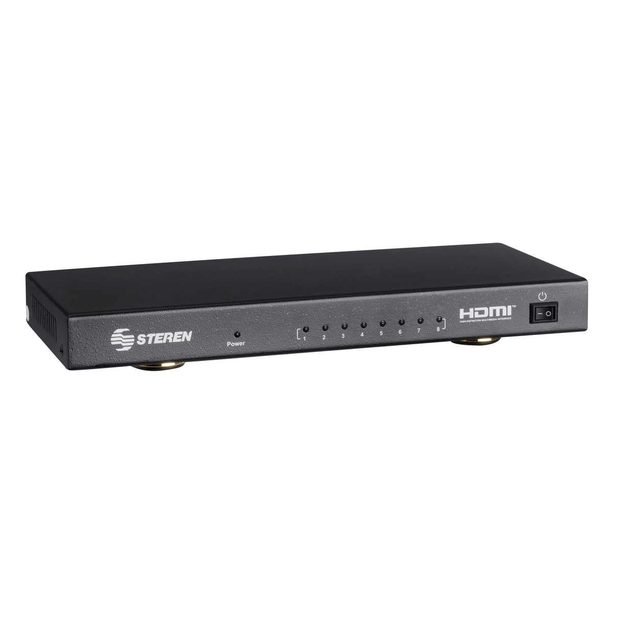 Steren BOS-408 divisor de vídeo HDMI 8x HDMI, 4096 x 2160 Pixeles, Negro, 4K Ultra HD