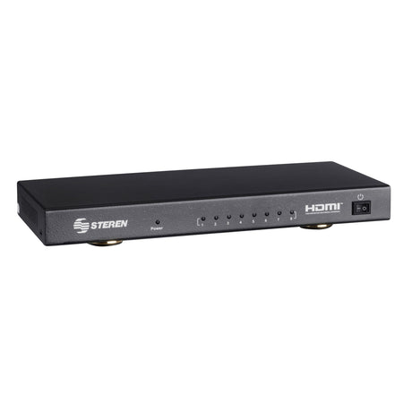 Steren BOS-408 divisor de vídeo HDMI 8x HDMI, 4096 x 2160 Pixeles, Negro, 4K Ultra HD