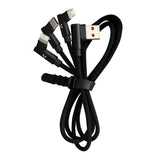 Vorago CAB-308 cable USB 1.3 m USB A USB C/Micro-USB B/Lightning Negro