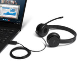 Lenovo 4XD0X88524 audífono y auriculare Auriculares Alámbrico Diadema Oficina/Centro de llamadas Negro, 20 - 20000 Hz, 137 g