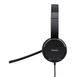 Lenovo 4XD0X88524 audífono y auriculare Auriculares Alámbrico Diadema Oficina/Centro de llamadas Negro, 20 - 20000 Hz, 137 g