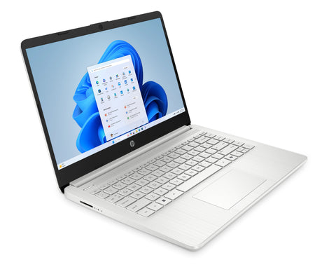 HP Laptop 14-dq6210la Intel® N N150 Computadora portátil 35.6 cm (14") HD 8 GB DDR4-SDRAM Wi-Fi 6 (802.11ax) Windows 11 Home Plata