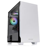 Thermaltake S100 Tempered Glass Snow Edition Micro Tower Blanco, Micro ATX, Mini-ITX, SPCC