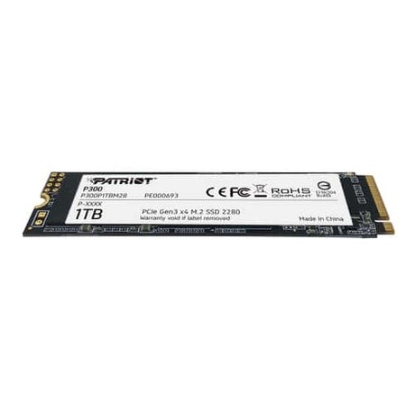 Patriot Memory P300 1 TB M.2 PCI Express 3.0 NVMe 3D NAND, 2100 MB/s, P300P1TBM28