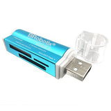 BRobotix 180420A lector de tarjeta USB 2.0 Azul, MS Duo, MicroSD (TransFlash), 1 pieza(s)