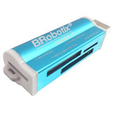 BRobotix 180420A lector de tarjeta USB 2.0 Azul, MS Duo, MicroSD (TransFlash), 1 pieza(s)