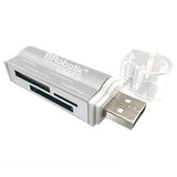 BRobotix 180420P Lector de tarjetas MS Duo, MicroSD (TransFlash), SD No Plata