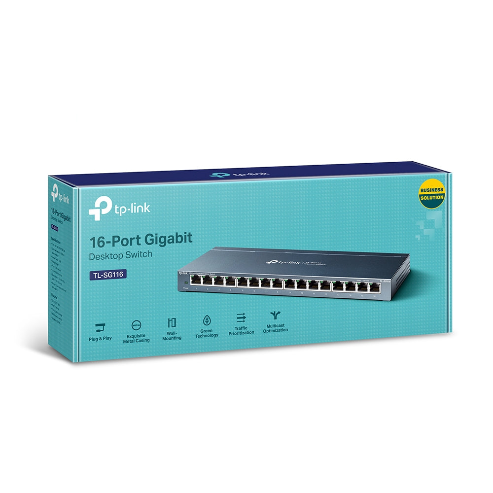 TP-Link TL-SG116 dispositivo de redes No administrado Si 16 Gigabit Ethernet (10/100/1000)