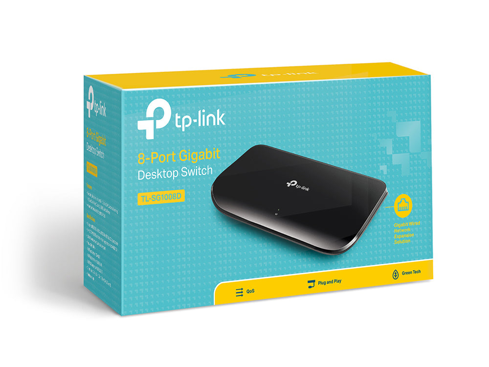 TP-Link TL-SG1008D dispositivo de redes No administrado 8 Gigabit Ethernet (10/100/1000) 8