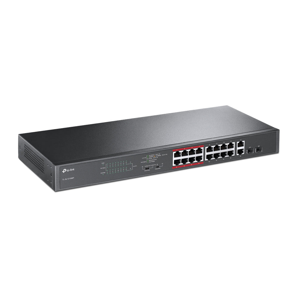 TP-Link TL-SL1218MP dispositivo de redes No administrado 20 Gigabit Ethernet (10/100/1000) 16
