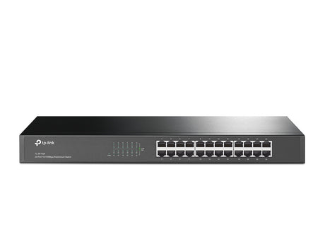 TP-Link TL-SF1024 dispositivo de redes No administrado Fast Ethernet (10/100) Negro, Bidireccional completo (Full duplex), Montaje en rack