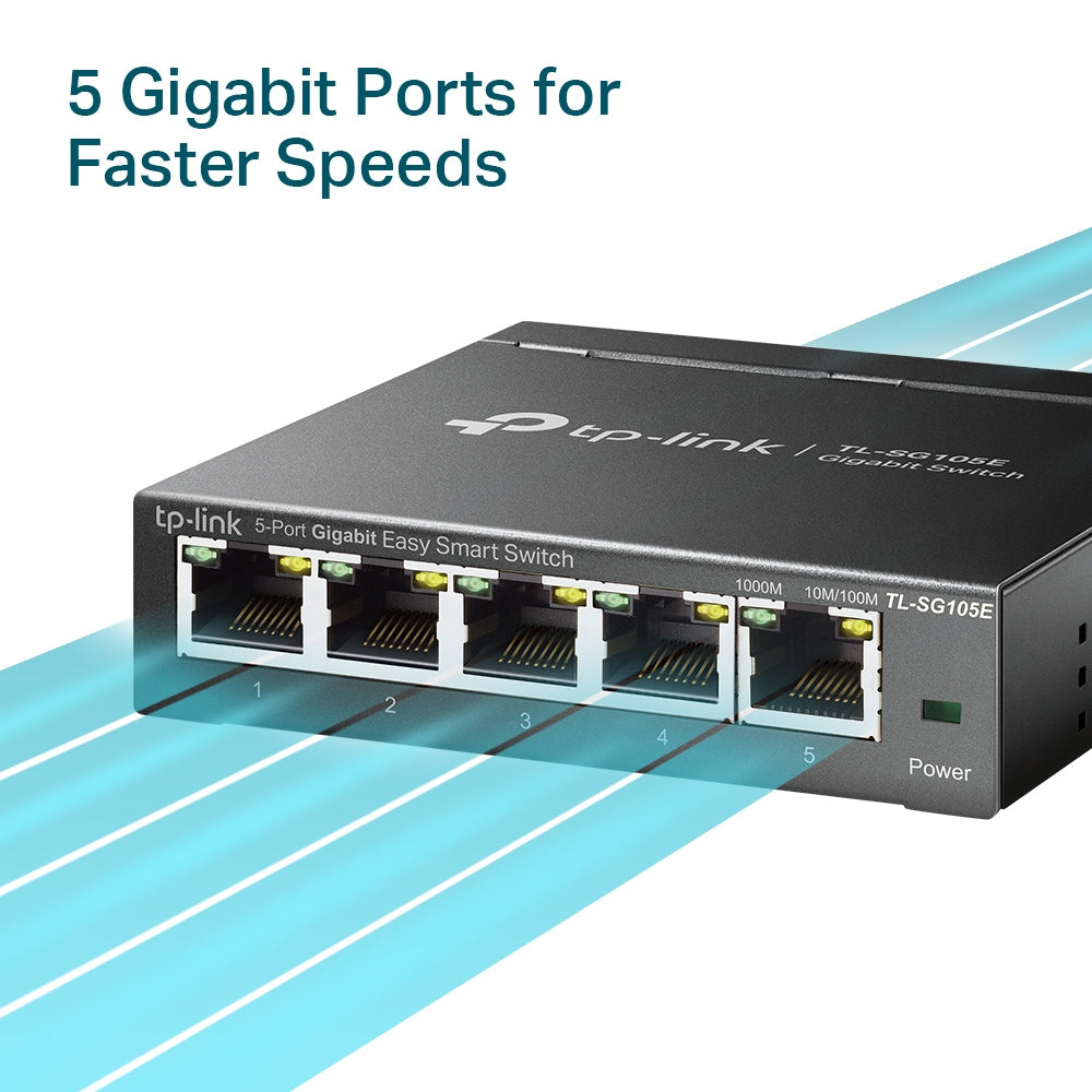 TP-Link TL-SG105E dispositivo de redes Gestionado L2 Si Si