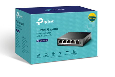 TP-Link TL-SG1005P dispositivo de redes No administrado Si 5 Gigabit Ethernet (10/100/1000)