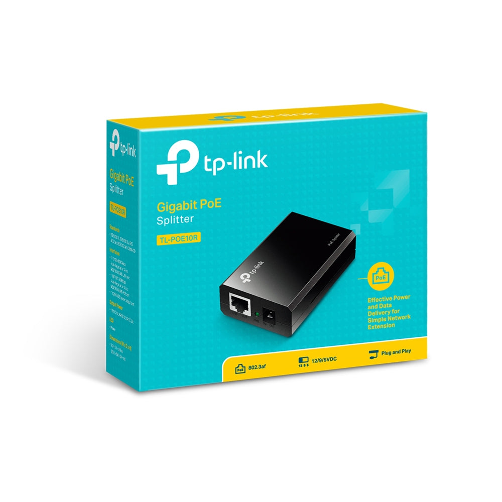 TP-Link TL-POE10R adaptadores e inyectores de poe Gigabit Ethernet 10,100,1000 Mbit/s Si IEEE 802.3af