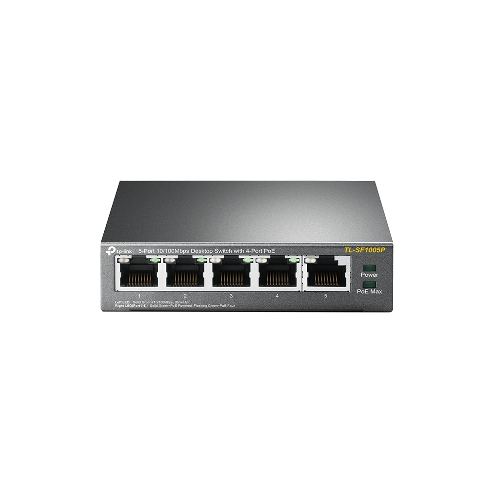 TP-Link TL-SF1005P dispositivo de redes No administrado 5 Fast Ethernet (10/100) IEEE 802.3af, IEEE 802.3x