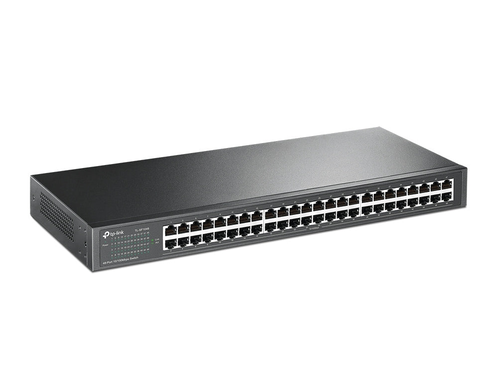 TP-Link TL-SF1048 No administrado Fast Ethernet (10/100) 1U Negro