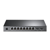 Switch TP-Link Gigabit Ethernet TL-SG2210P, 8 Puertos PoE 10/100/1000 + 2 Puertos SFP, 20 Gbit/s, 8.000 Entradas - Administrable