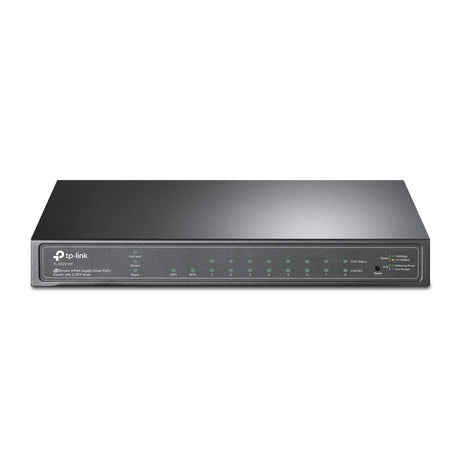 Switch TP-Link Gigabit Ethernet TL-SG2210P, 8 Puertos PoE 10/100/1000 + 2 Puertos SFP, 20 Gbit/s, 8.000 Entradas - Administrable