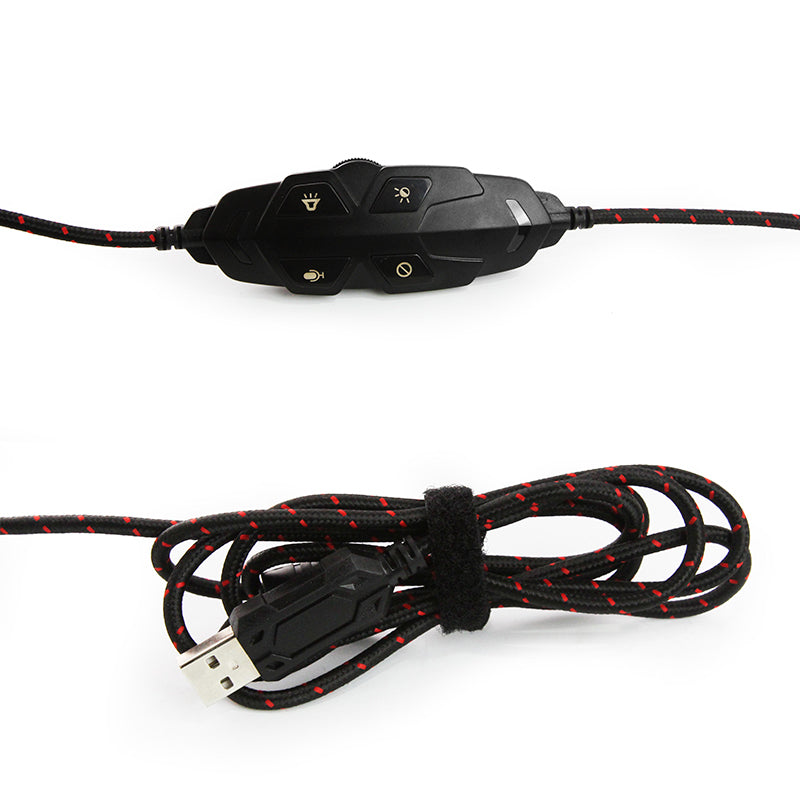 Yeyian YDW-33402 audífono y auriculare Auriculares Alámbrico Diadema Juego Negro, Rojo, 20 - 20000 Hz